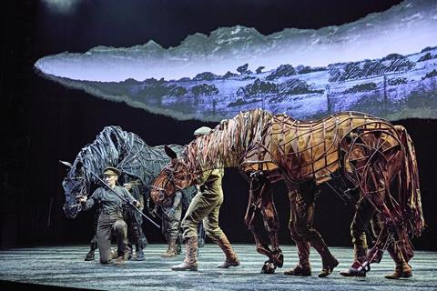 Rianna Ash, Chris Milford, Thomas Goodridge (Topthorn), Matthew Lawrence, Rafe Young, Felicity Donnelly (Joey) in War Horse
